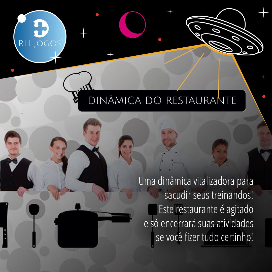 Jogo Dinâmica do Restaurante – RHJOGOS® Corporativos e Comportamentais