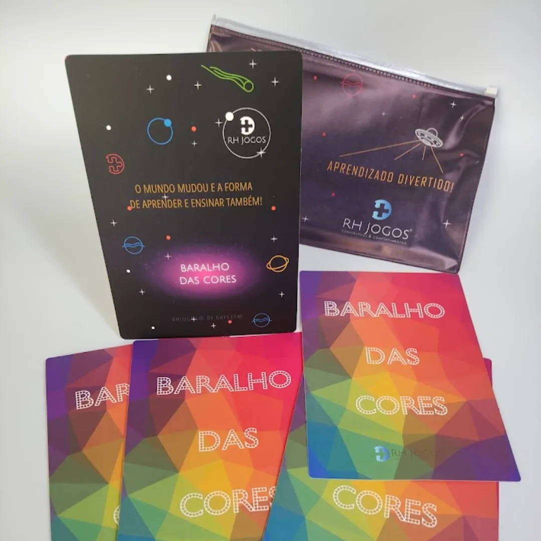 baralho das cores rhjogos — dinâmica de grupo para formação de equipes, expressão de sentimentos e atividades de teambuilding