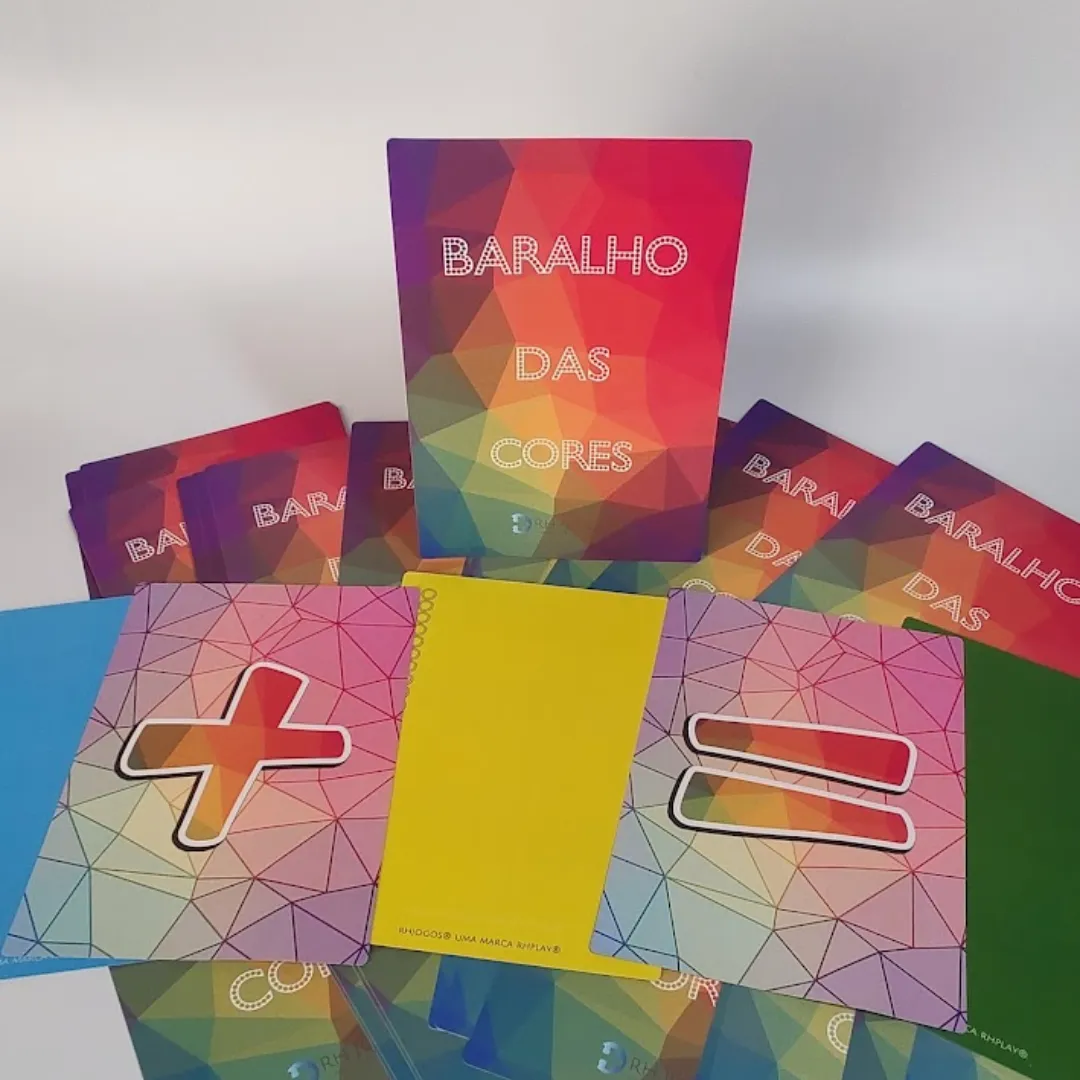 baralho das cores rhjogos — dinâmica de grupo para formação de equipes, expressão de sentimentos e atividades de teambuilding