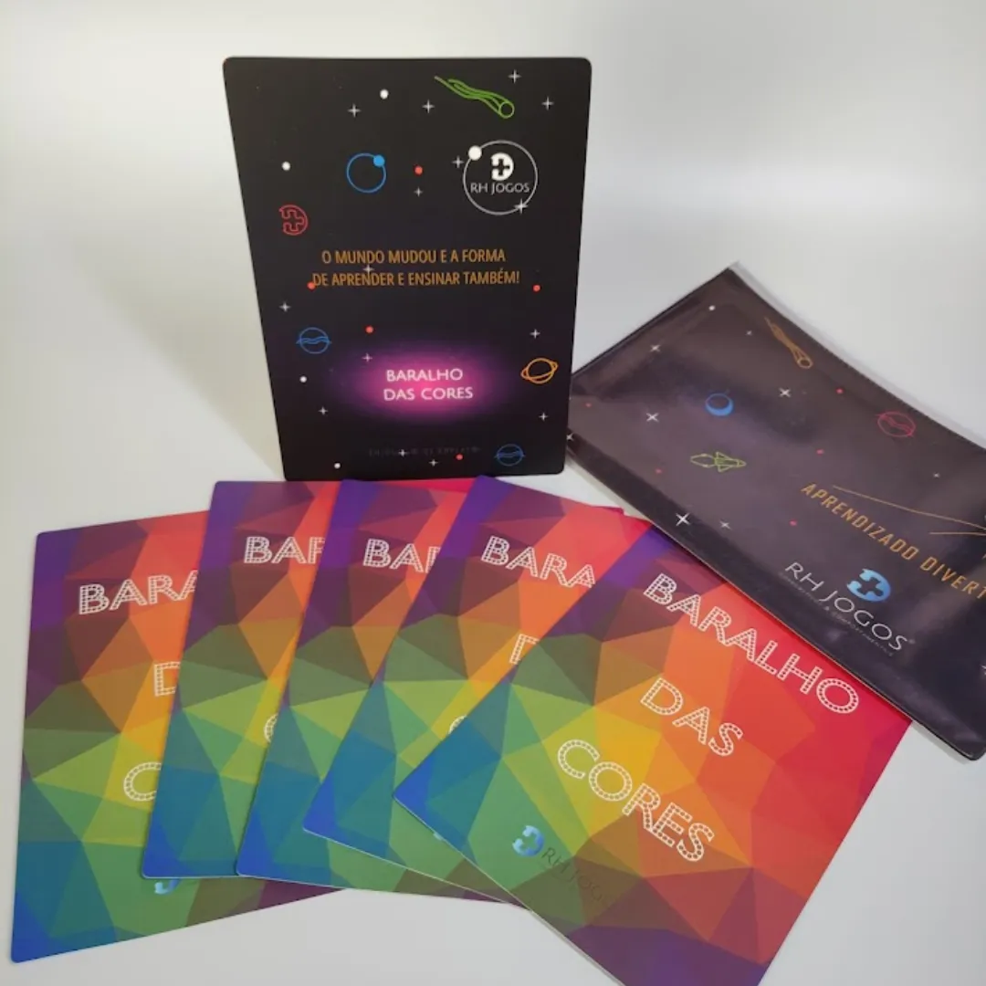 baralho das cores rhjogos — dinâmica de grupo para formação de equipes, expressão de sentimentos e atividades de teambuilding