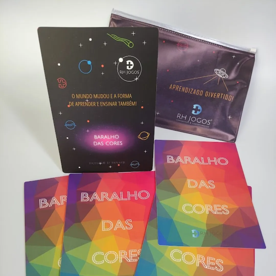 baralho das cores rhjogos — dinâmica de grupo para formação de equipes, expressão de sentimentos e atividades de teambuilding