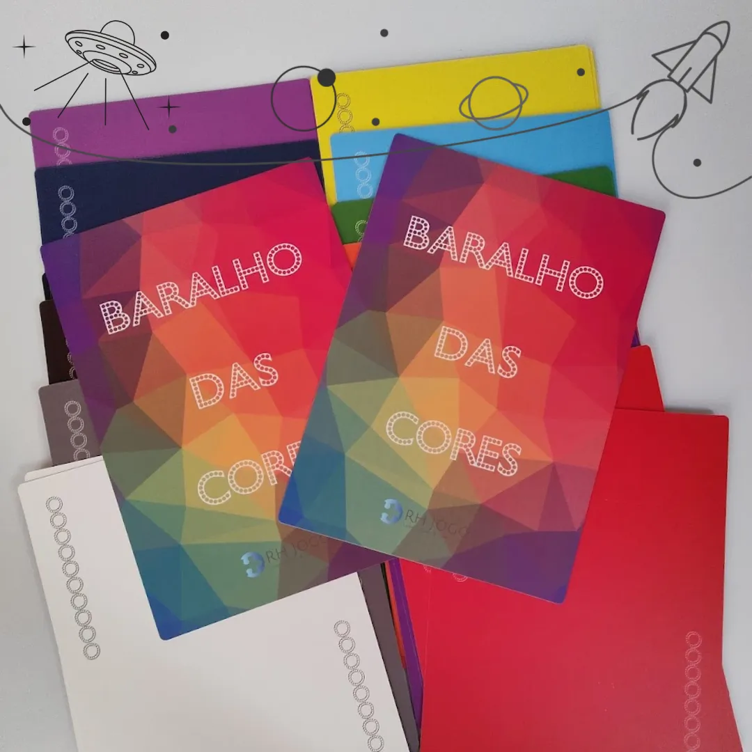 baralho das cores rhjogos — dinâmica de grupo para formação de equipes, expressão de sentimentos e atividades de teambuilding