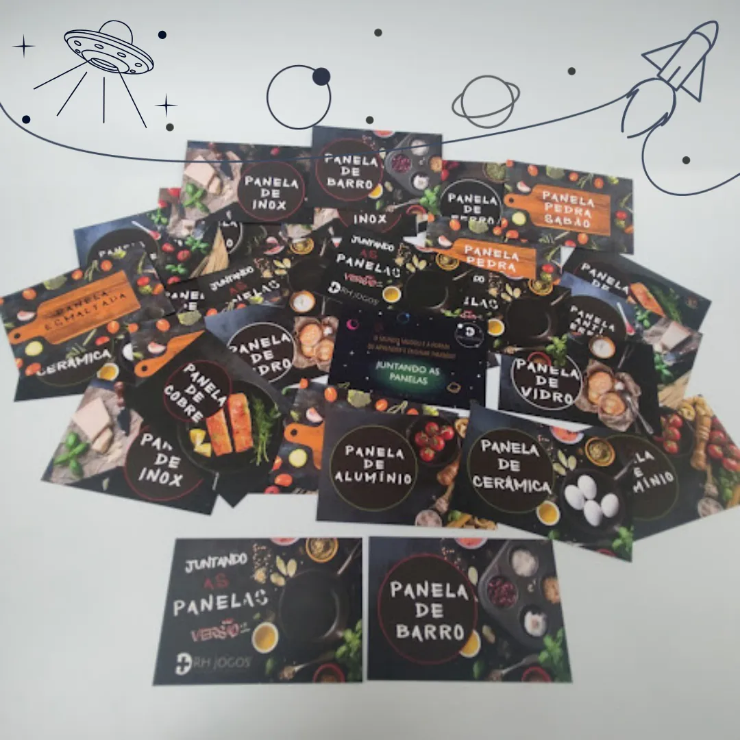 Dinâmica Juntando as Panelas da RHJOGOS para quebra-gelo, integração e team building em treinamentos corporativos.