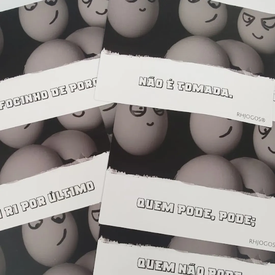 Jogo Quebre e Diga-me da RHJOGOS – cartas impressas de ditados populares para trabalhar, ressignificação, reflexão e quebra de crenças limitantes, excelente quebra gelo para palestras e atividades de autoconhecimento.