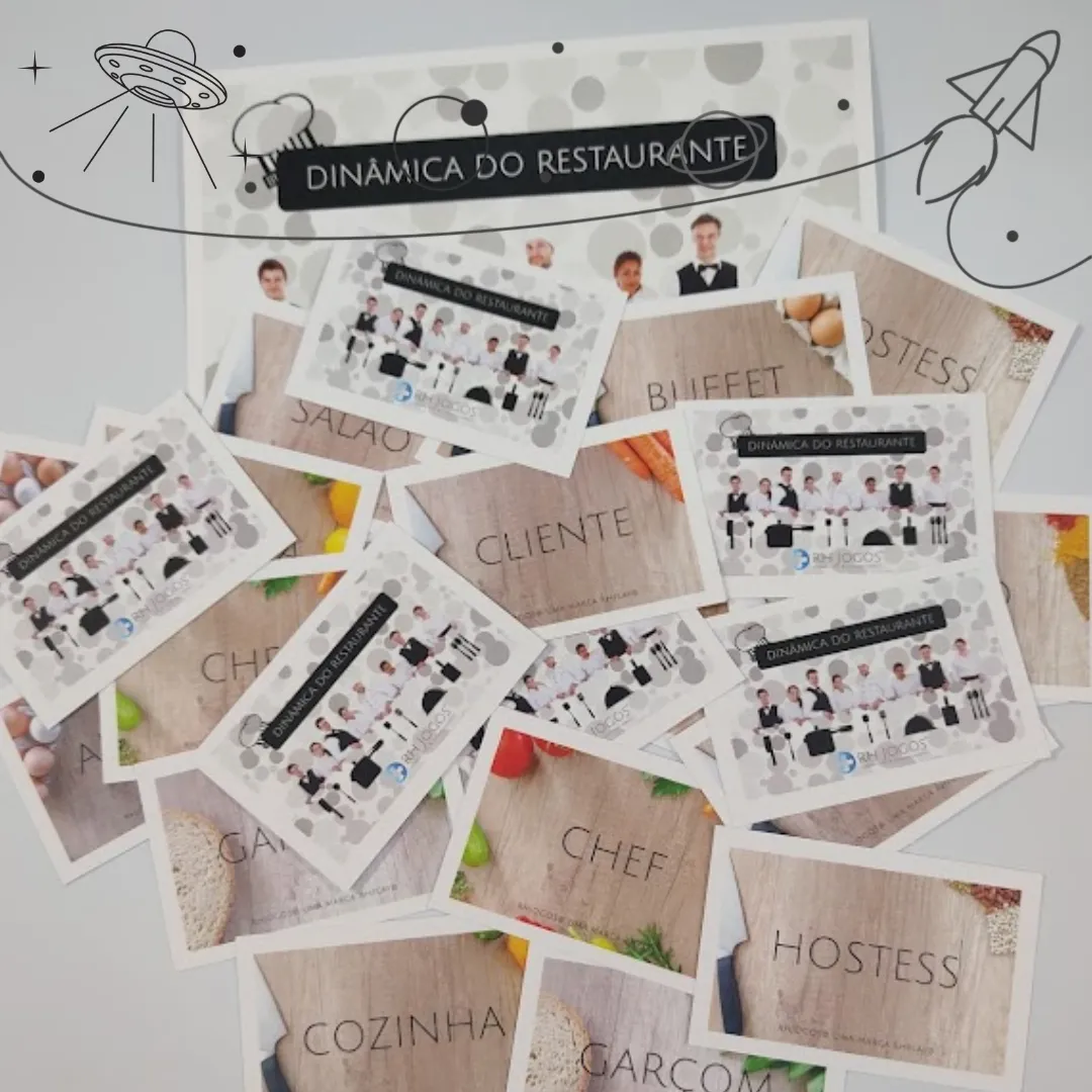 Dinâmica do Restaurante – jogo corporativo de team building para colaboração, sinergia e trabalho em equipe – RHJOGOS