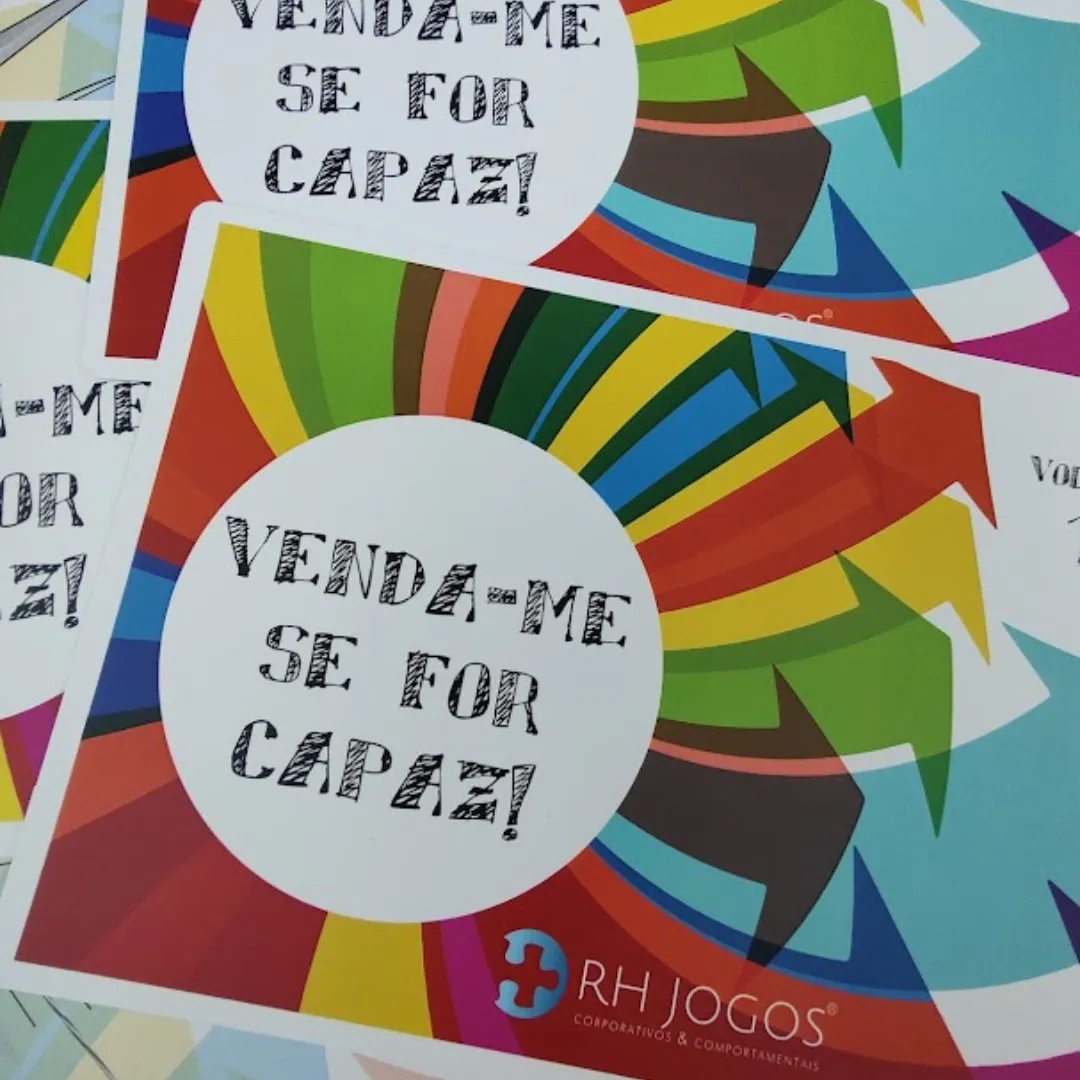 Jogo Venda Me Se For Capaz para treinamento de vendedores e desenvolvimento de técnicas de vendas e comunicação.