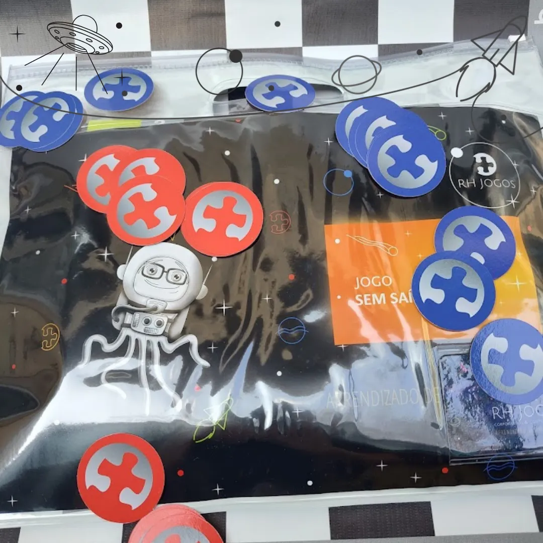 Jogo Sem Saída da RHJOGOS®, ferramenta de team building que desenvolve estratégia, comunicação e tomada de decisão sob pressão.