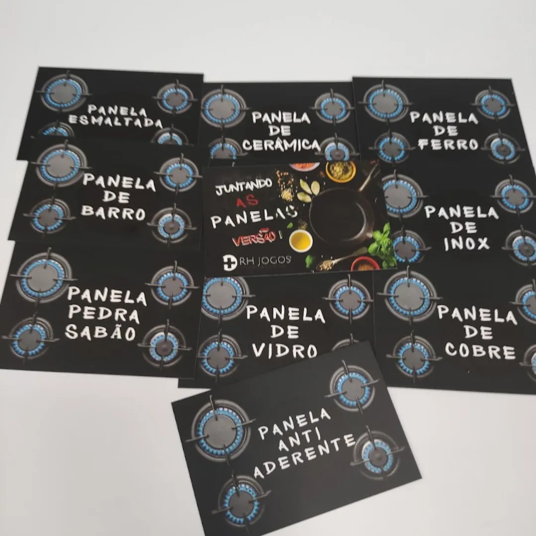 Jogo corporativo Juntando as Panelas da RHJOGOS versão 1 para integração, comunicação e formação de grupos.