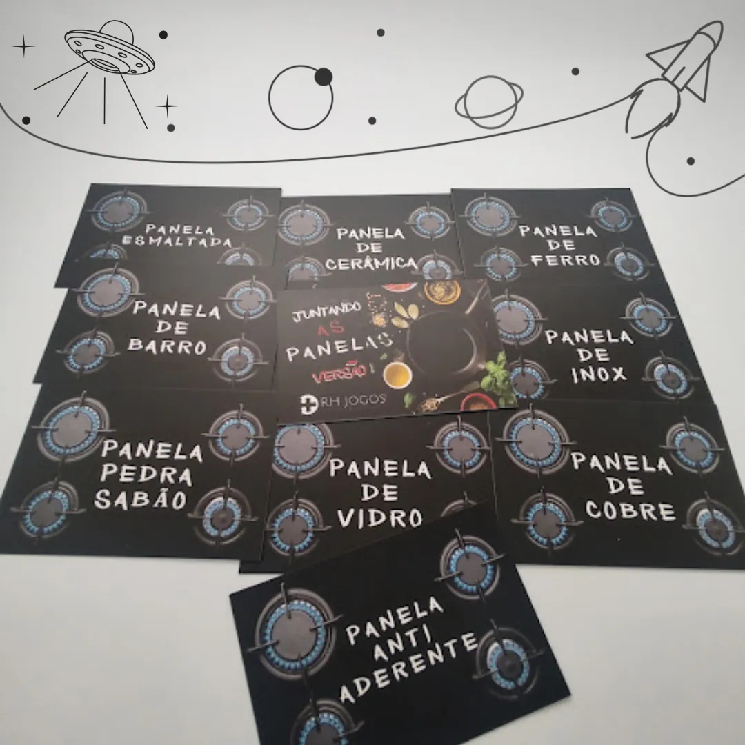 Jogo corporativo Juntando as Panelas da RHJOGOS versão 1 para integração, comunicação e formação de grupos.