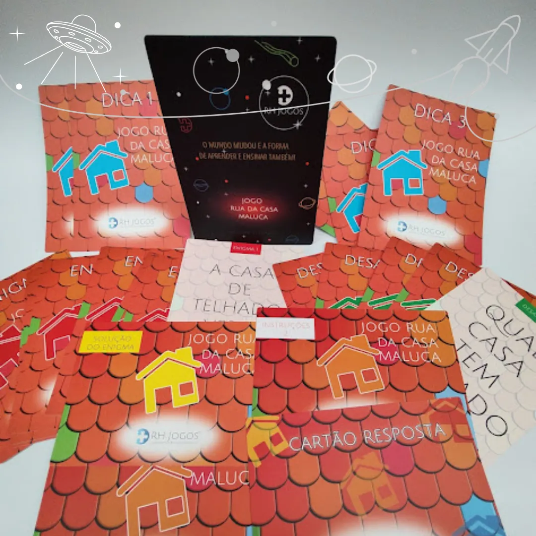 Jogo Rua da Casa Maluca – atividade de team building para raciocínio lógico, comunicação e trabalho em equipe – RHJOGOS.