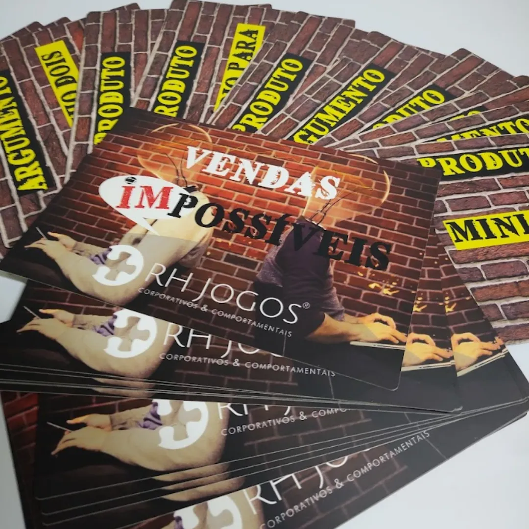 Jogo Vendas Impossíveis – dinâmica de vendas e negociação para treinar quebra de objeções, persuasão e performance comercial.