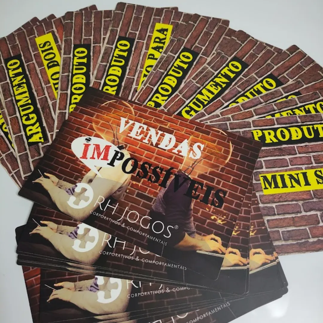 Jogo Vendas Impossíveis – dinâmica de vendas e negociação para treinar quebra de objeções, persuasão e performance comercial.