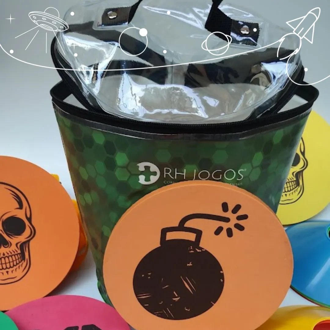 Jogo Zona de Risco para team building e treinamento de liderança e comunicação em equipes.