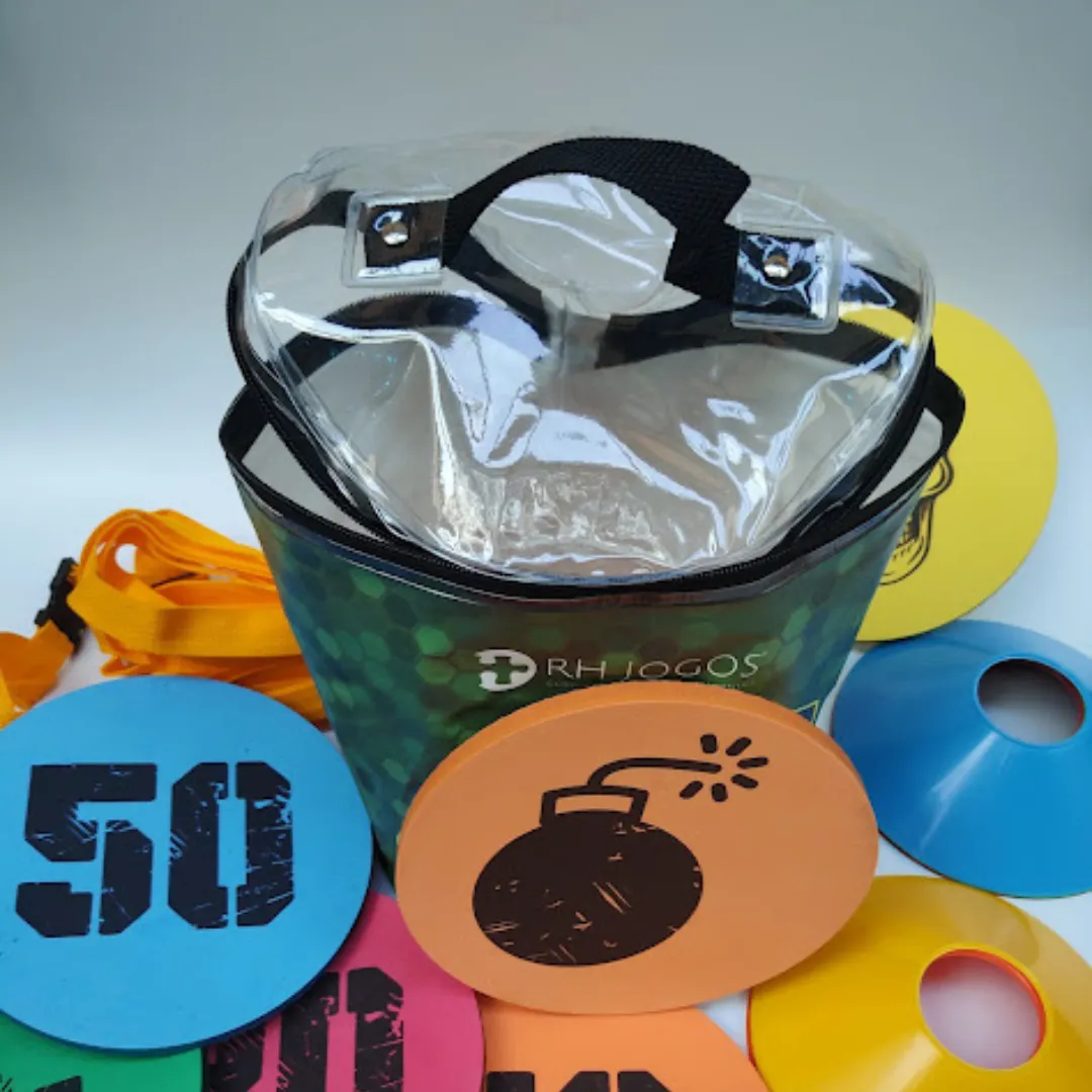 Jogo Zona de Risco para team building e treinamento de liderança e comunicação em equipes.